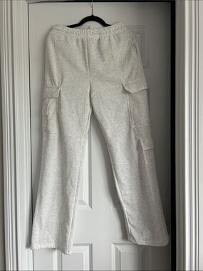 Light Heather Gray Cargo Sweatpants